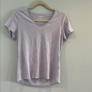 L.L. Bean Purple Fitted Short Sleeve Tee